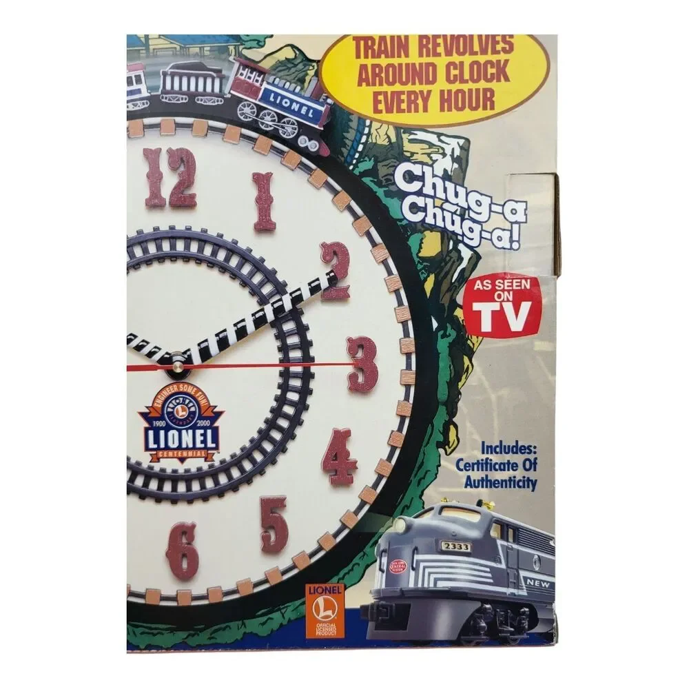 Lionel 100th Anniversary Train Clock Vintage